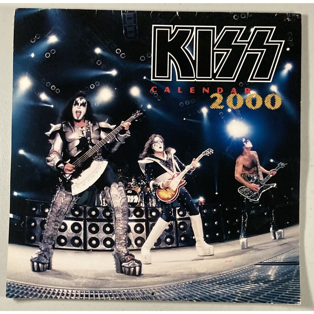 KISS:  12 month Calendar, 2000: • Paul, Gene Simmons, Ace Frehely, Peter •